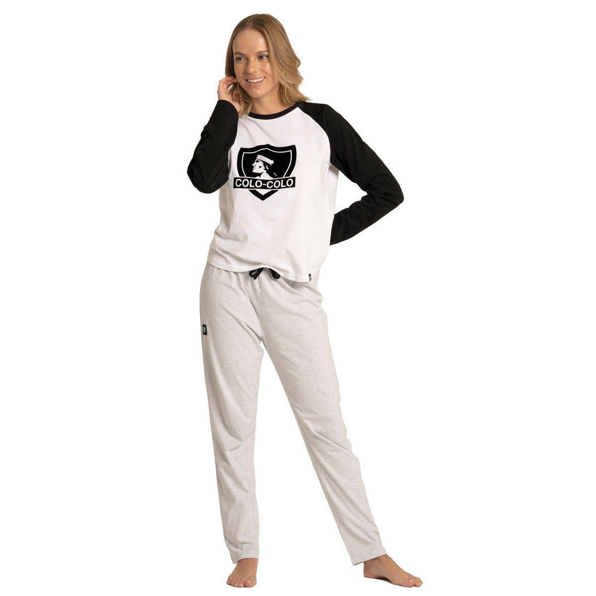 Pijama Top Algodón Invierno Mujer Colo Colo C2 Top-0