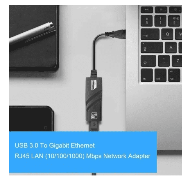 Adaptador Usb 3 A Rj45 Lan Gigabit Ethernet 10/100/1000 Mbps -3