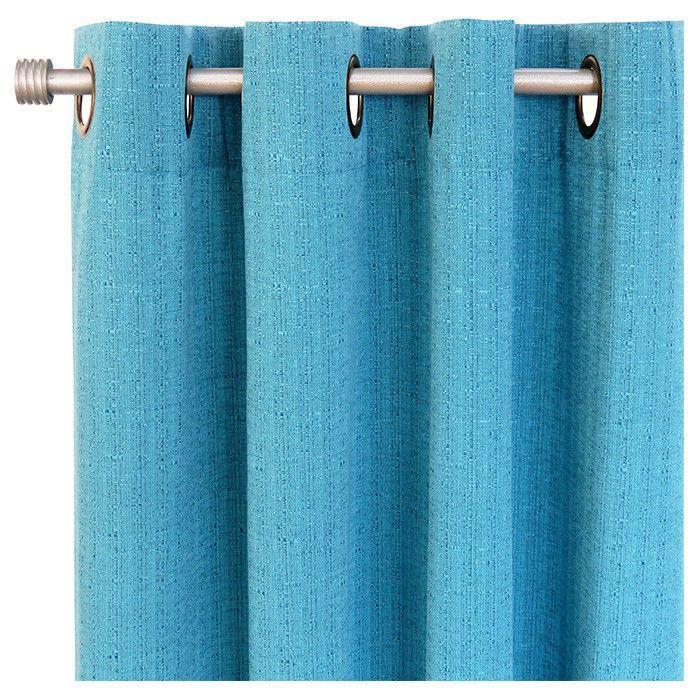 Set de cortinas 8 piezas (2 paños + 2 velos + 4 amarres) Turquesa-1