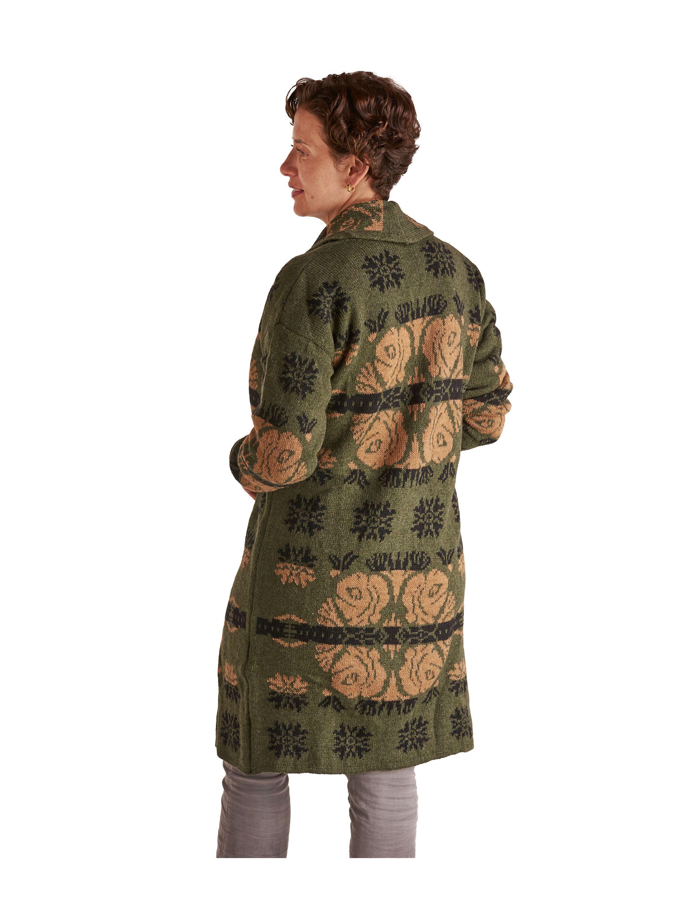 Tapado en Tejido Grueso, Jacquard de Flor.-2
