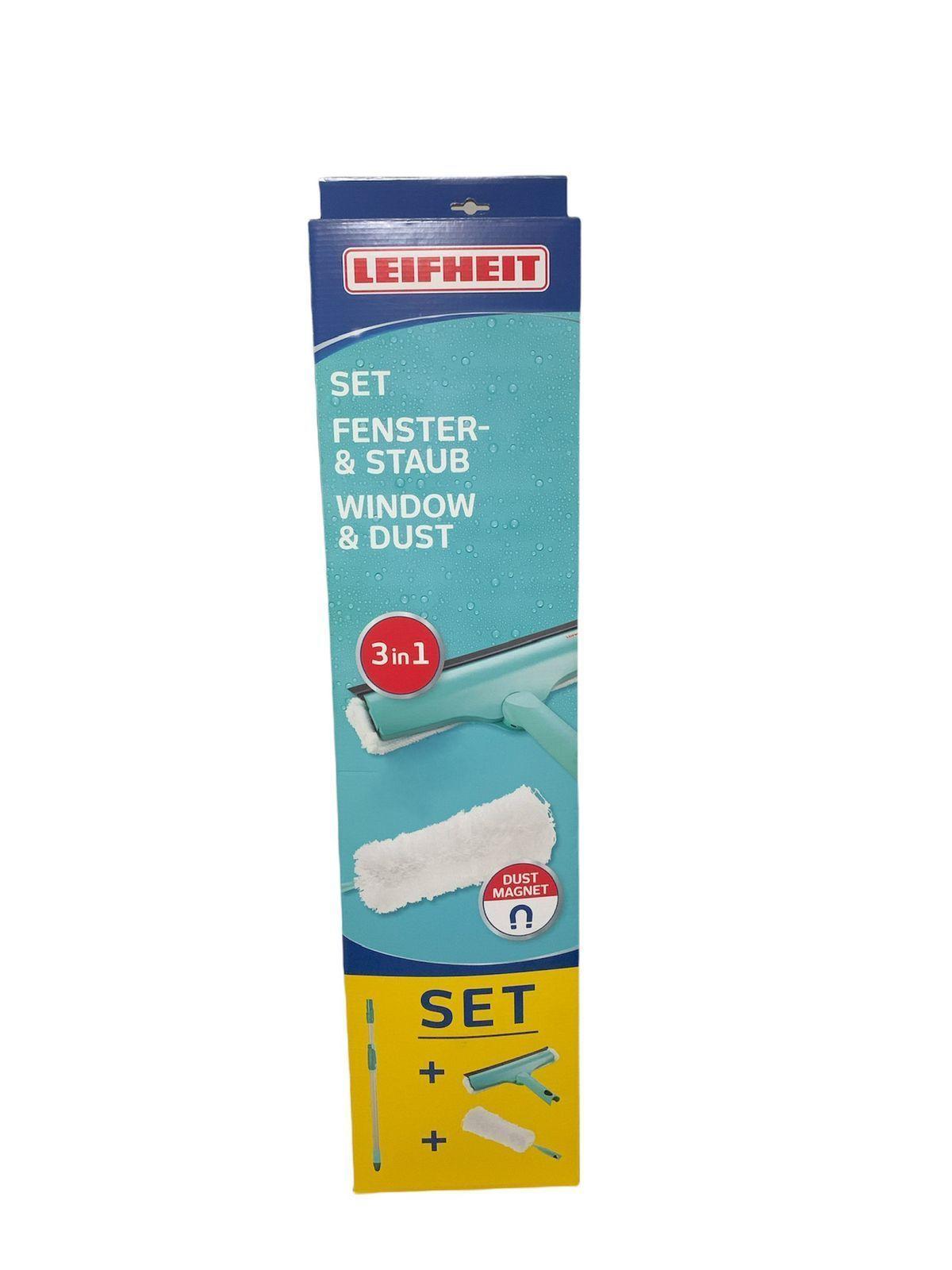 Set para limpieza de ventanas y polvo Leifheit-1