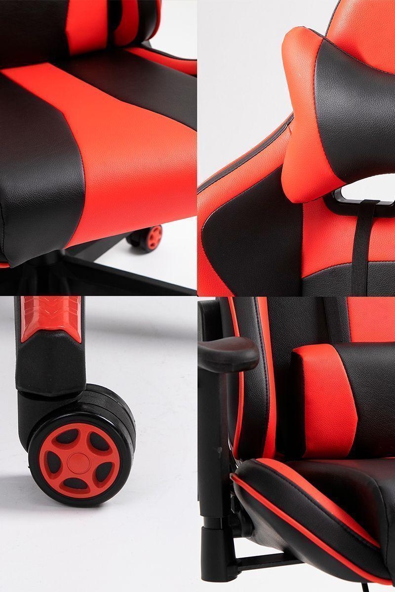 Silla Gamer Racing League Reclinable 180° Rojo-5