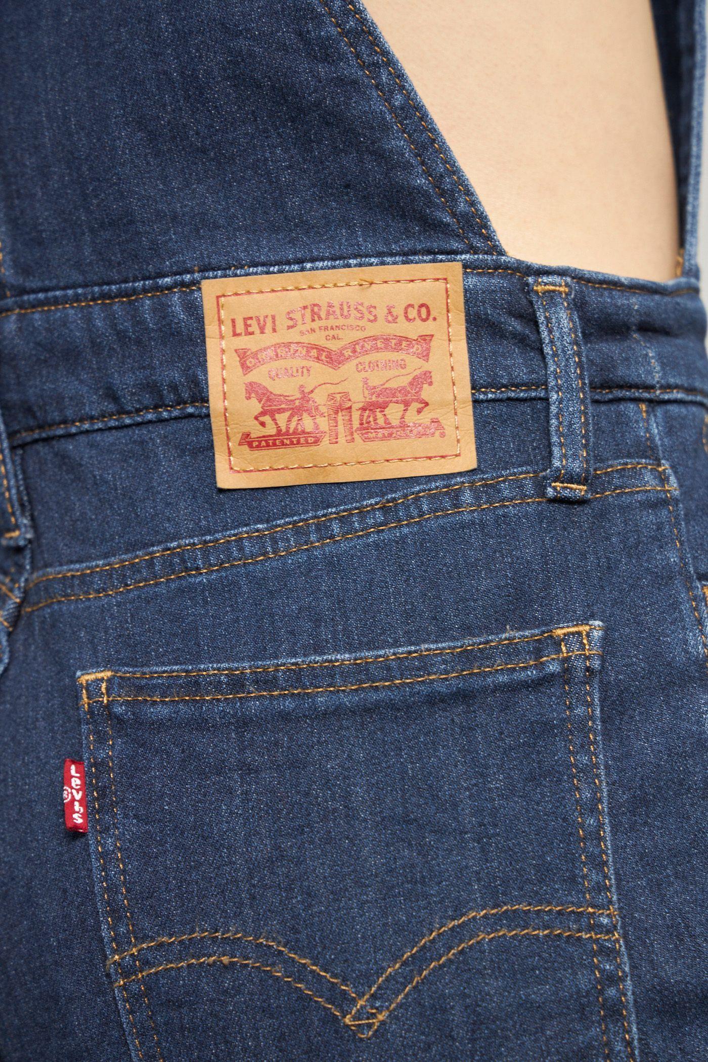 Jardinera casual reciclado azul levis talla XS  -3