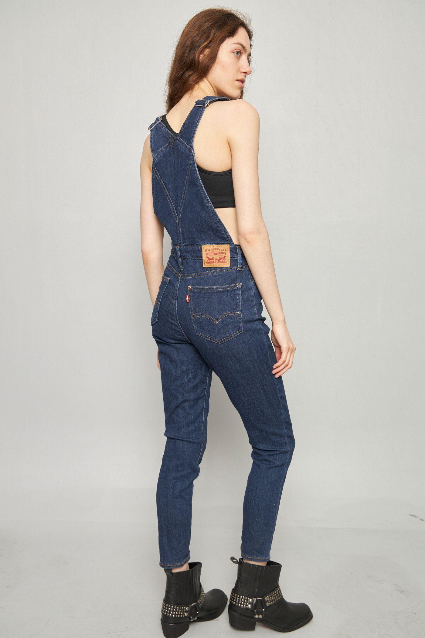 Jardinera casual reciclado azul levis talla XS  -2