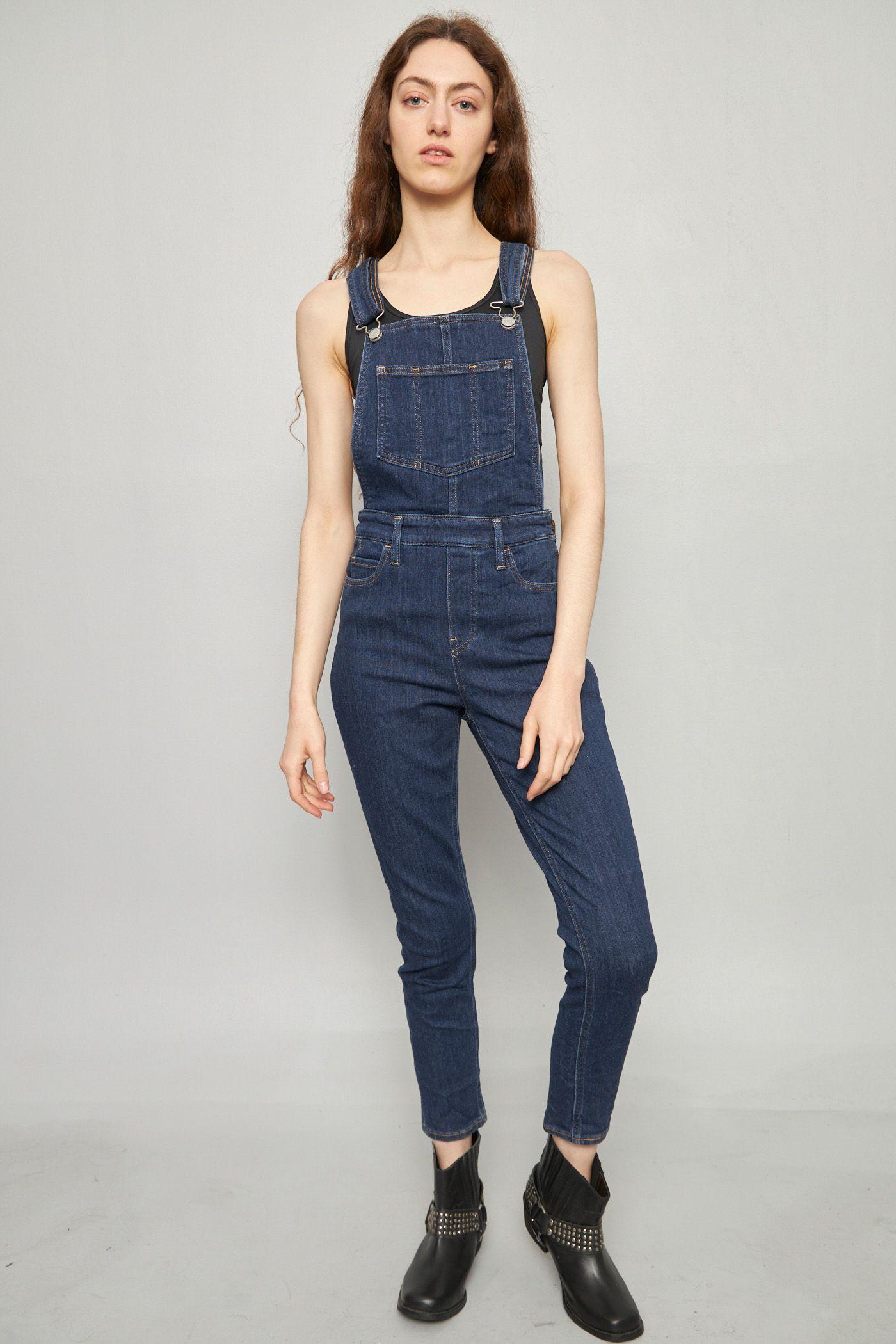 Jardinera casual reciclado azul levis talla XS  -4