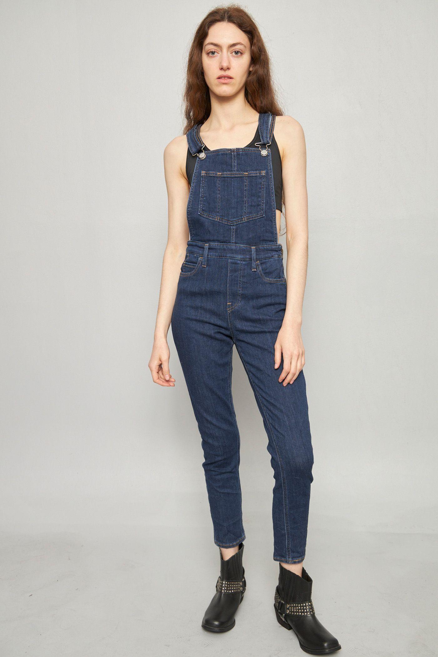 Jardinera casual reciclado azul levis talla XS  -0