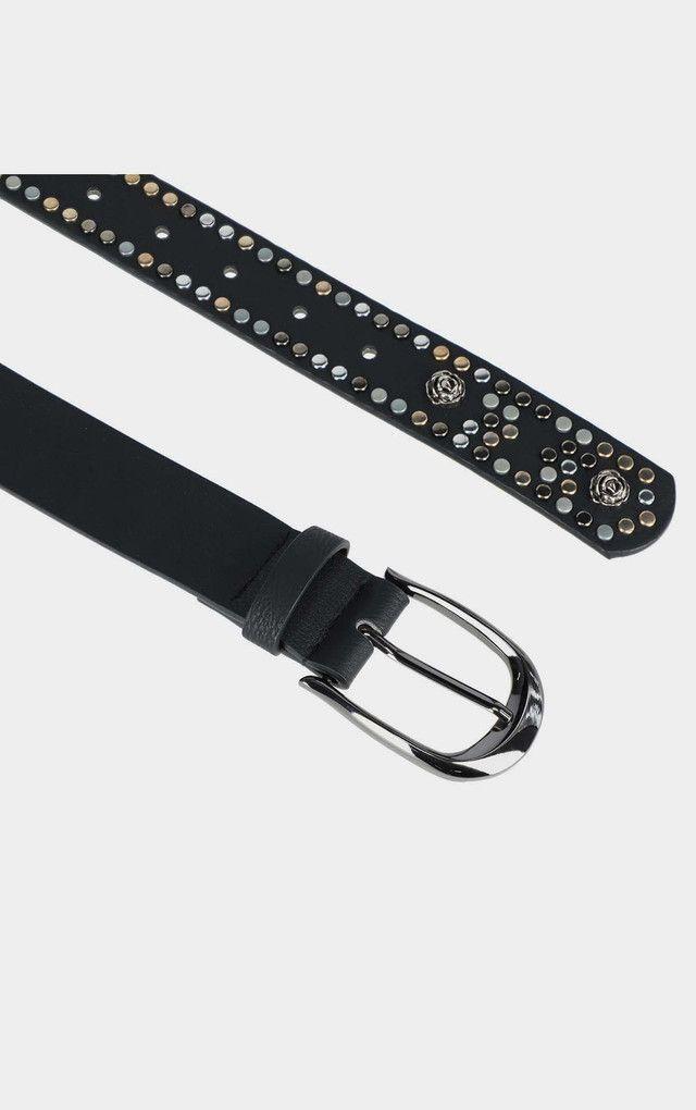 Cinturón Roses Negro Humana-1