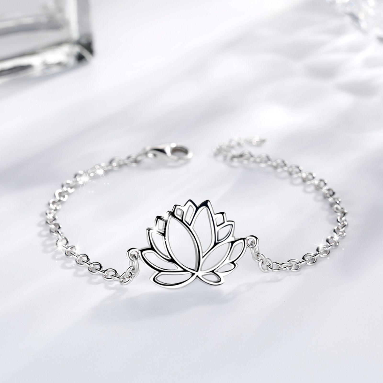 Pulsera Flor De Loto Plata 925-3
