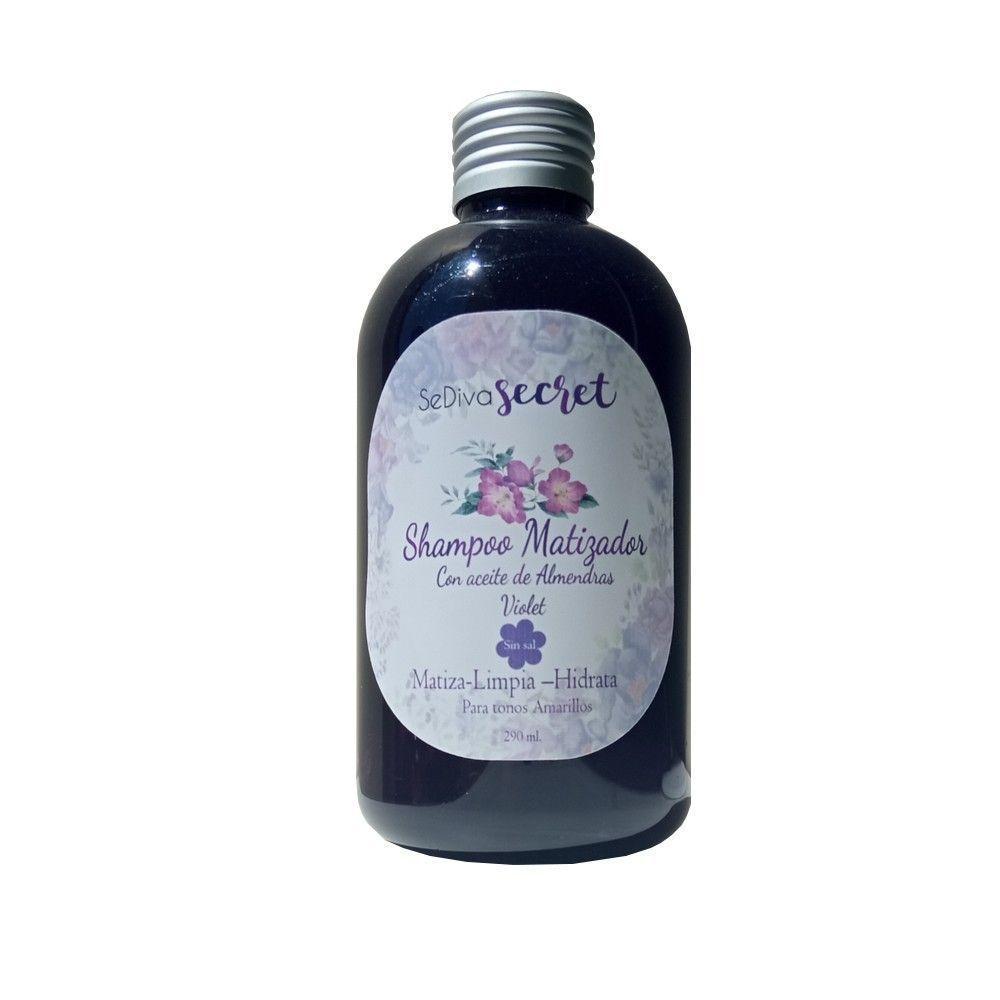 Shampoo Matizador Violet Con Aceite de Almendras-0
