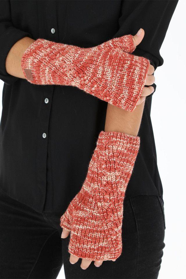 Guantes Sin Dedos Rojo Humana-2