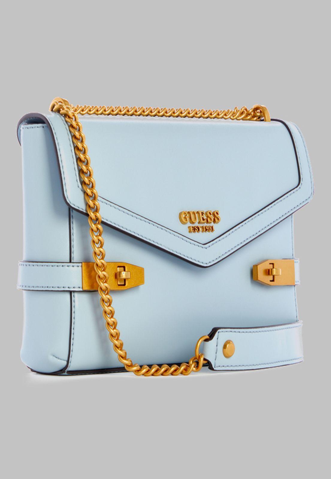 Cartera Guess Zadie Convertible Xbody Flap Pod Celeste-1