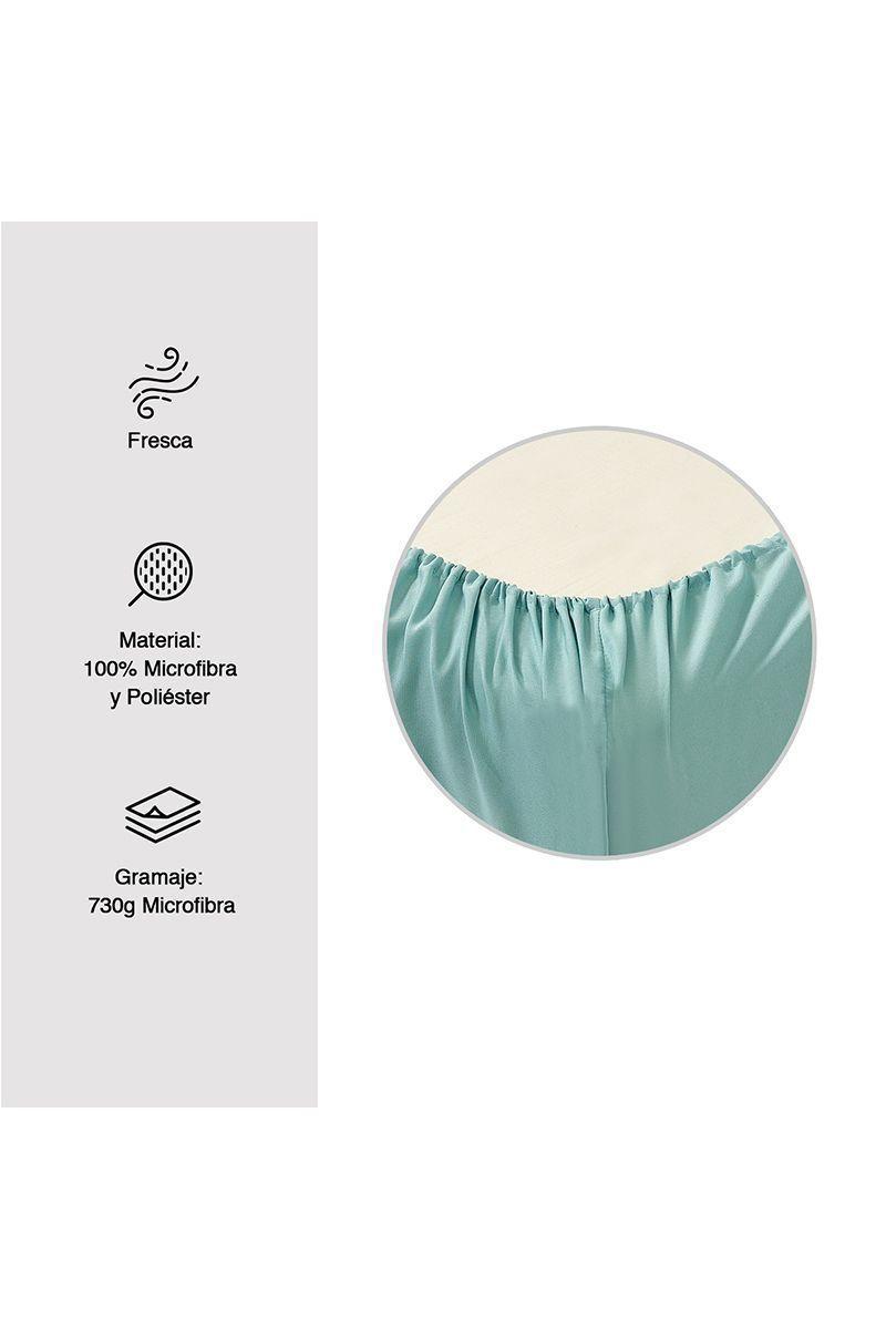 Sábanas de Microfibra Ellie 1.5 Pl Verde-2
