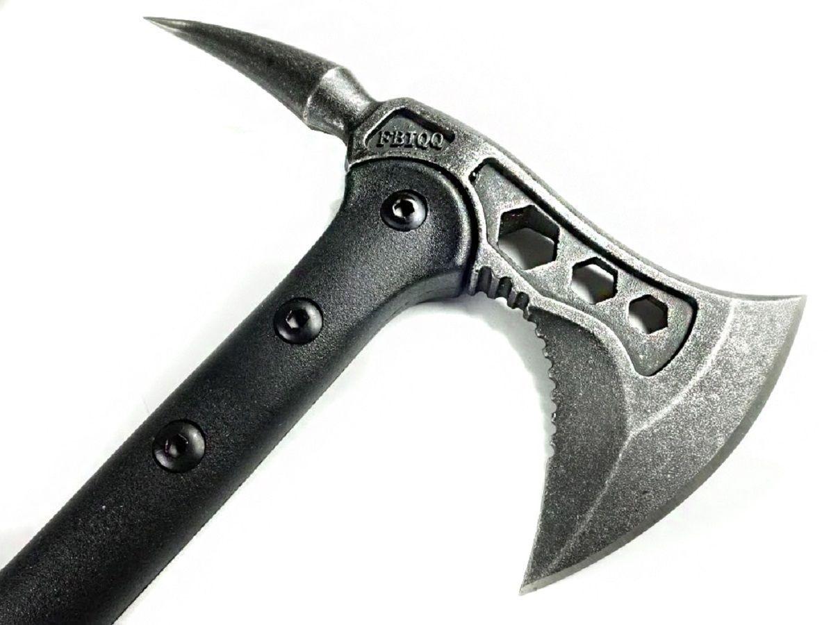 Hacha CAMPING Táctica Tomahawk PUNTA con funda colección camping AC57-3