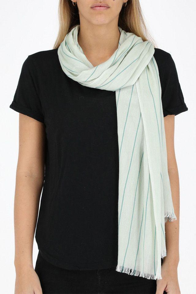 Pañuelo Rayas Verde Organic Nature Lines Humana-2