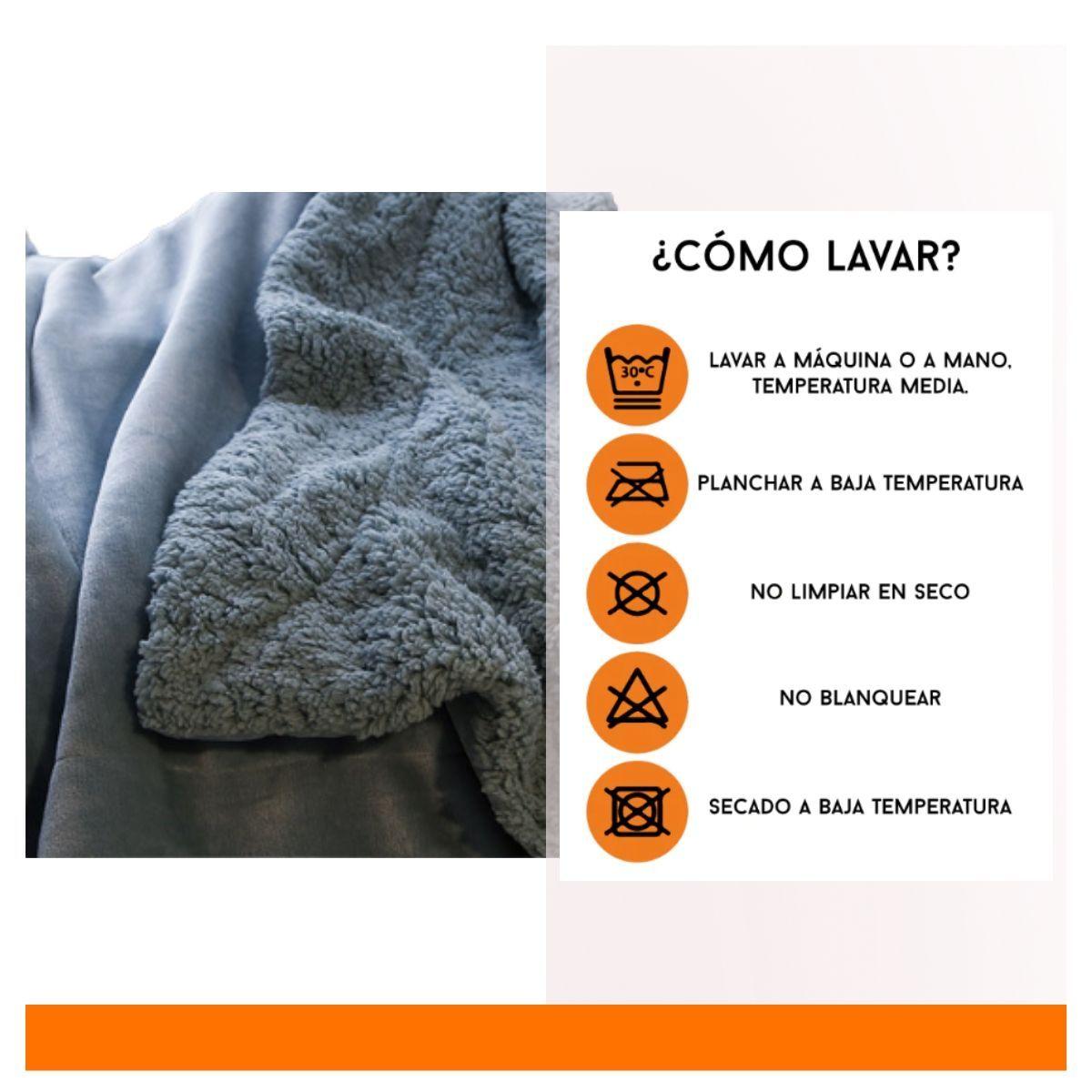 Frazada Sherpa Térmica Super Suave 150 x 200 cm-4