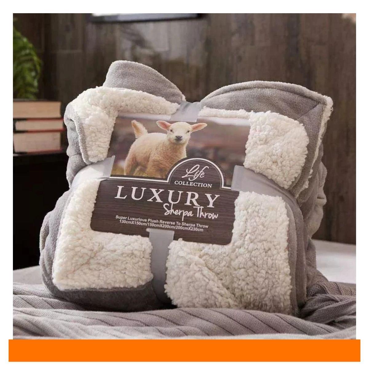 Frazada Sherpa Térmica Super Suave 150 x 200 cm-1