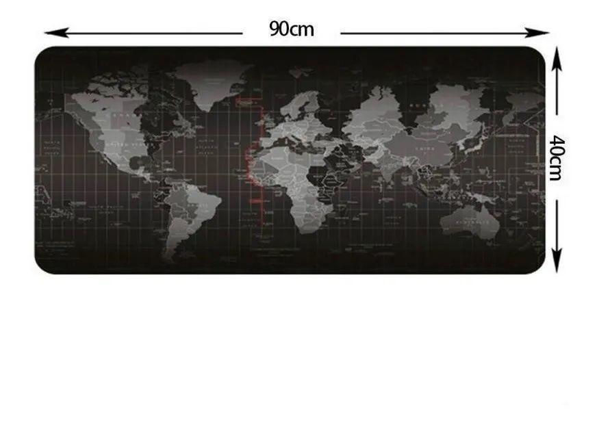 Mouse Pad Gamer Mapa Mundo 90x40 Xl Mousepad Pg-1