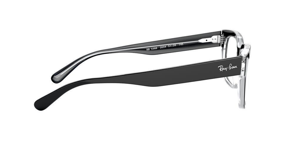 Lentes Ópticos Ray-Ban RX5388 Jeffrey Negro Hombre-3