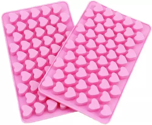 Pack X2 Molde Silicona Moldes Silicona Reposteria 55 Corazon-0