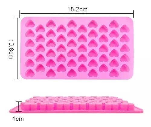 Pack X2 Molde Silicona Moldes Silicona Reposteria 55 Corazon-4