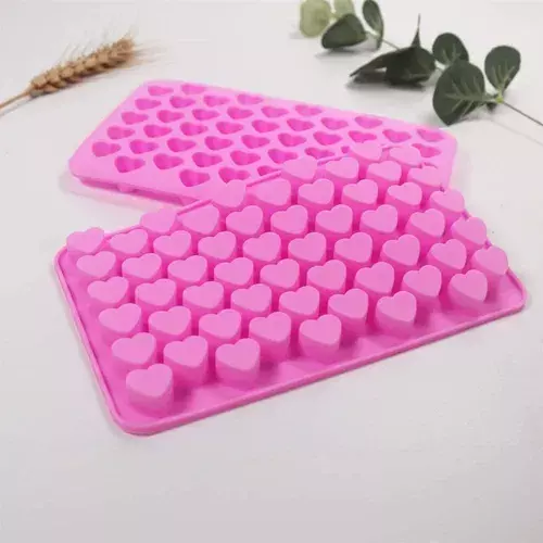 Pack X2 Molde Silicona Moldes Silicona Reposteria 55 Corazon-3