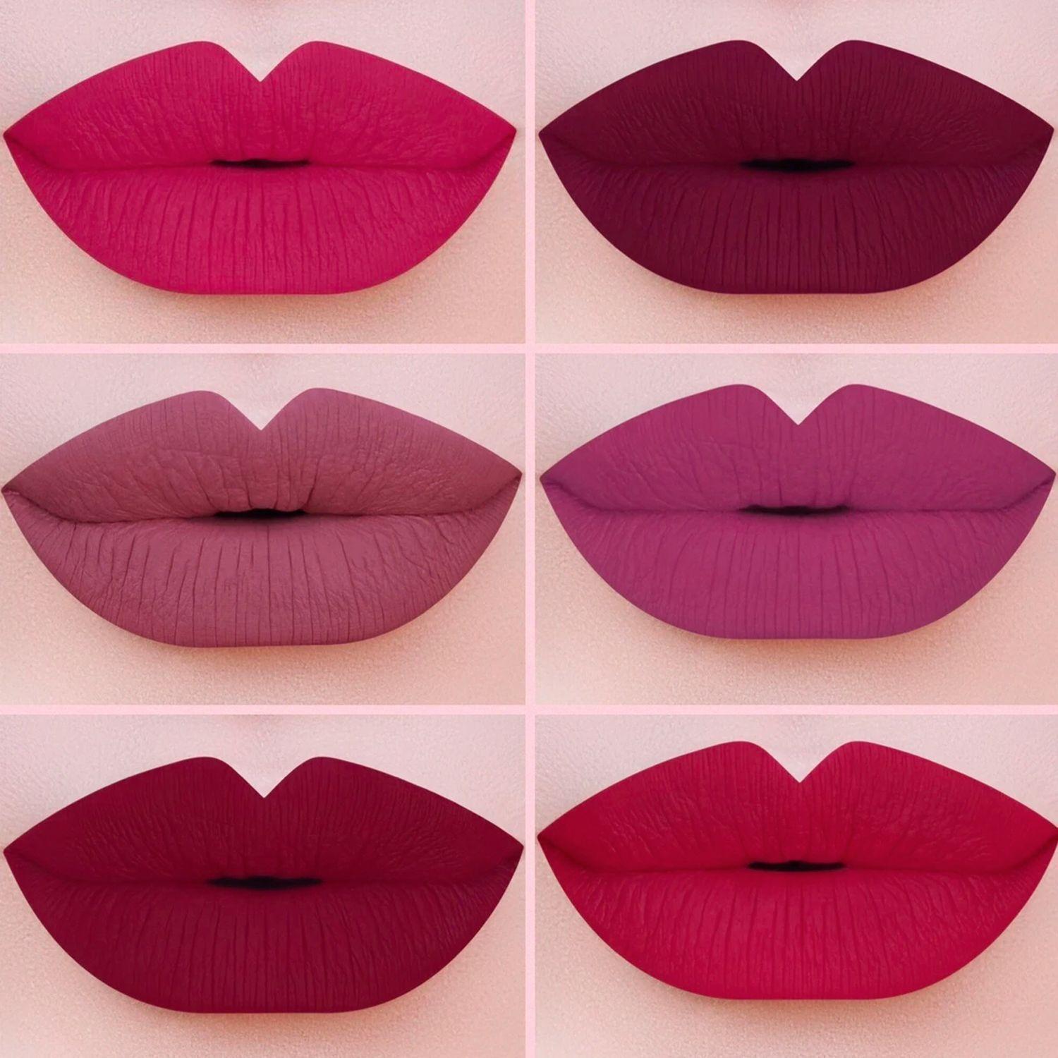 Set 6 Labiales Mate "Shade Of Roses" Beauty Creations-7