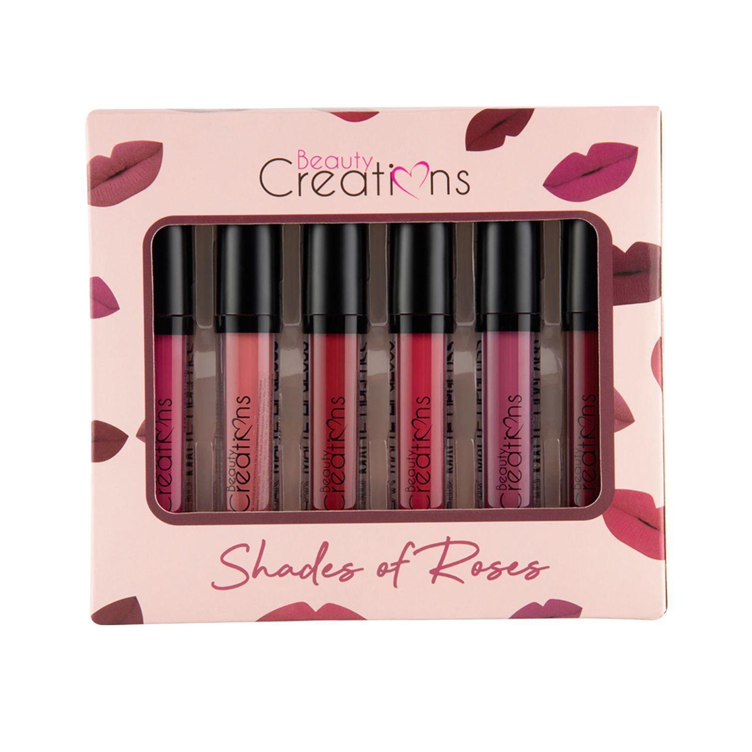 Set 6 Labiales Mate "Shade Of Roses" Beauty Creations-0