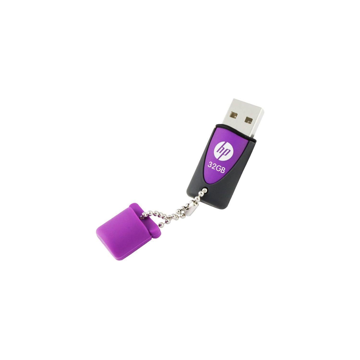 Pendrive Hp 32gb Diseño Lila Llavero - Puntostore-0