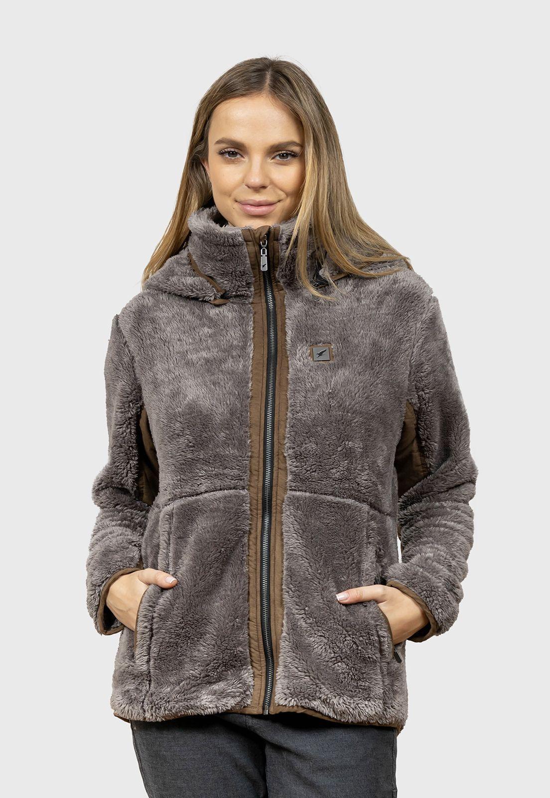 Chaqueta Chiporro Shaggy Lander Gris Plomo Falcone-0