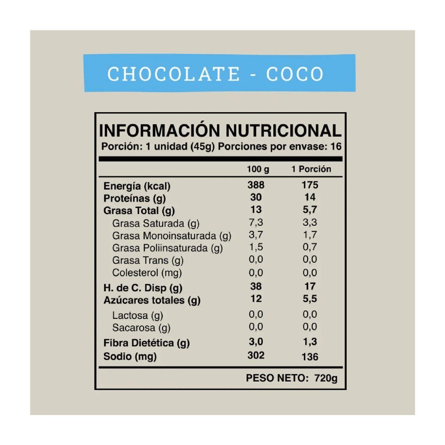 Wild Protein Vegana 16 U Chocolate Coco 14grs-2