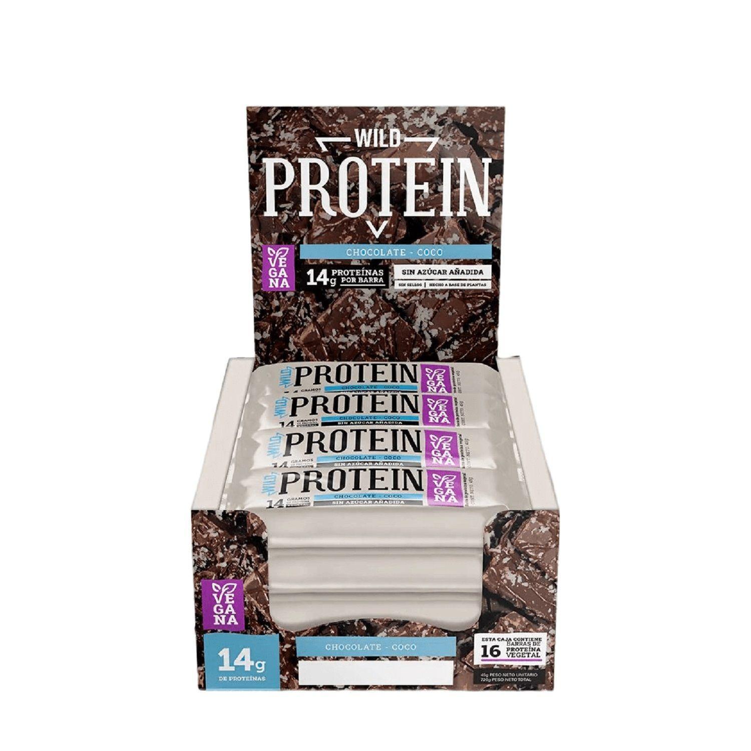Wild Protein Vegana 16 U Chocolate Coco 14grs-0