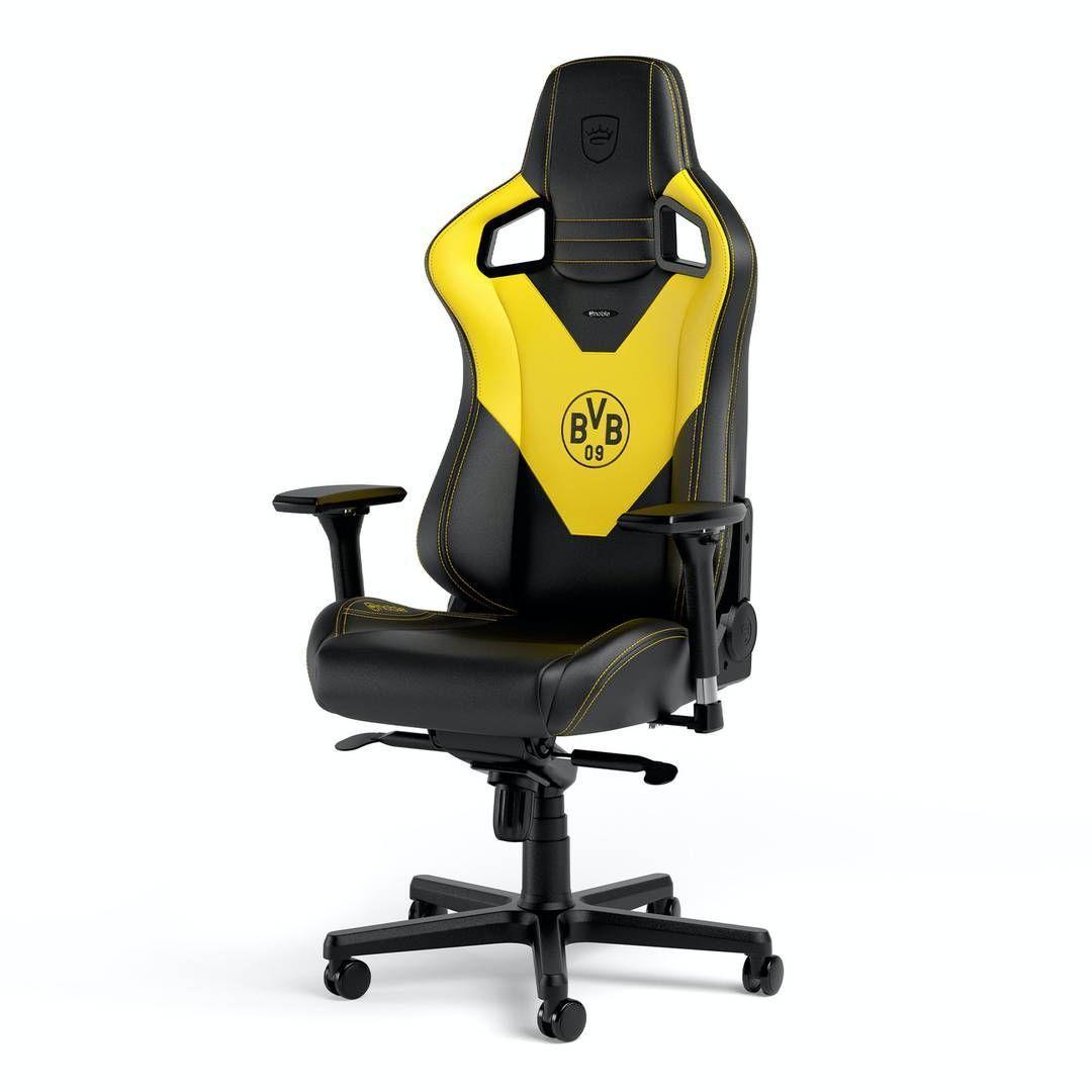 Silla Gamer Profesional Epic Borussia Dortmund Edition, Hasta 120kg, Reclinación 135º-0