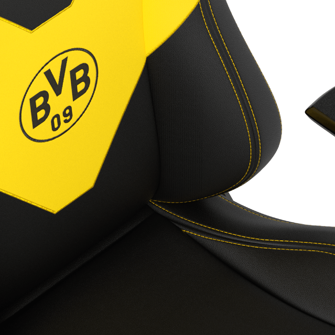 Silla Gamer Profesional Epic Borussia Dortmund Edition, Hasta 120kg, Reclinación 135º-3