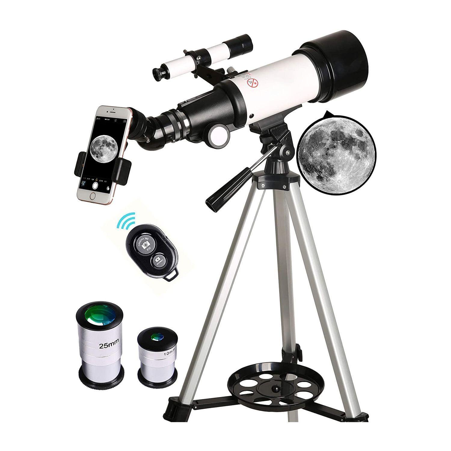 Telescopio Astronómico Portátil Con Trípode Lente óptica 70 mm-3