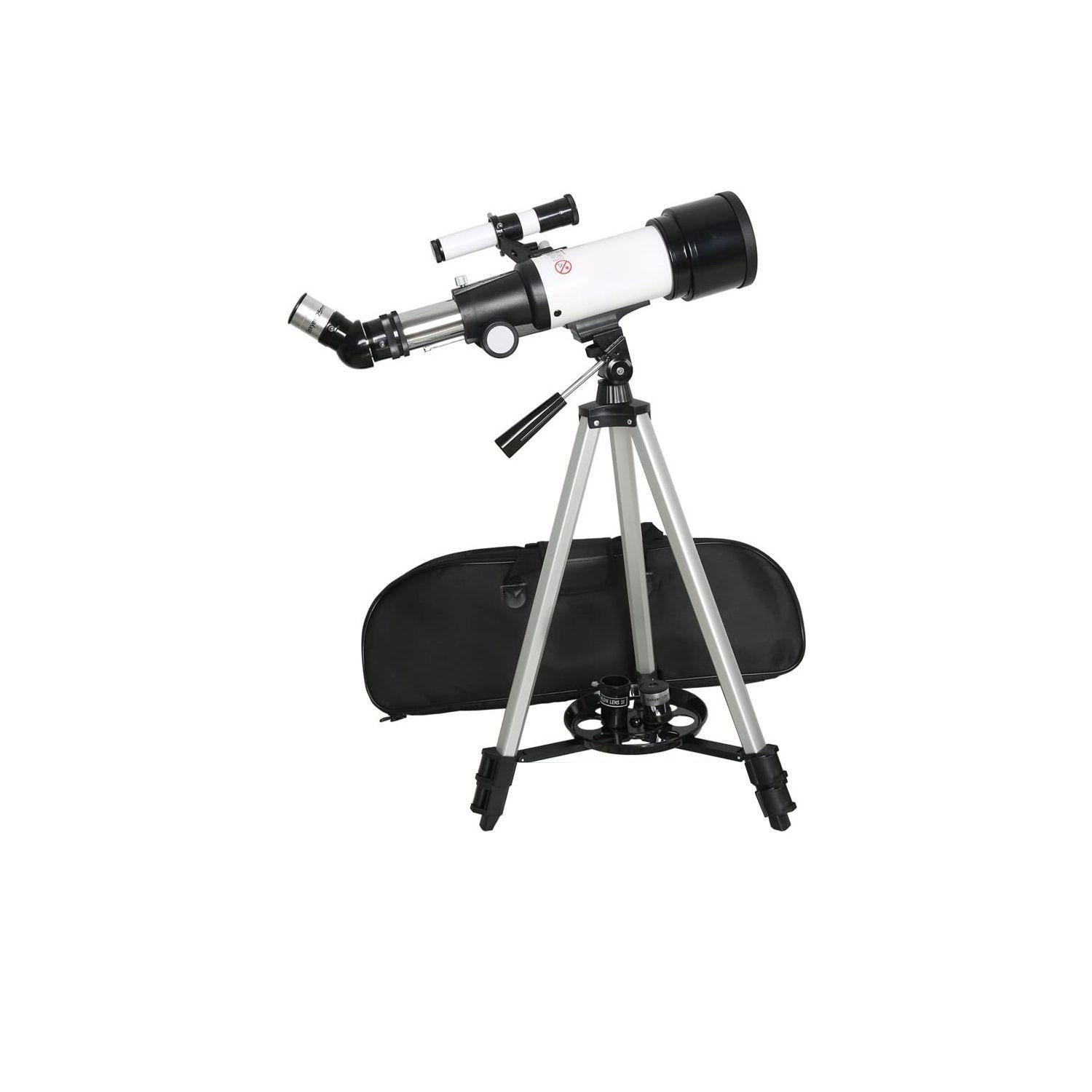 Telescopio Astronómico Portátil Con Trípode Lente óptica 70 mm-4