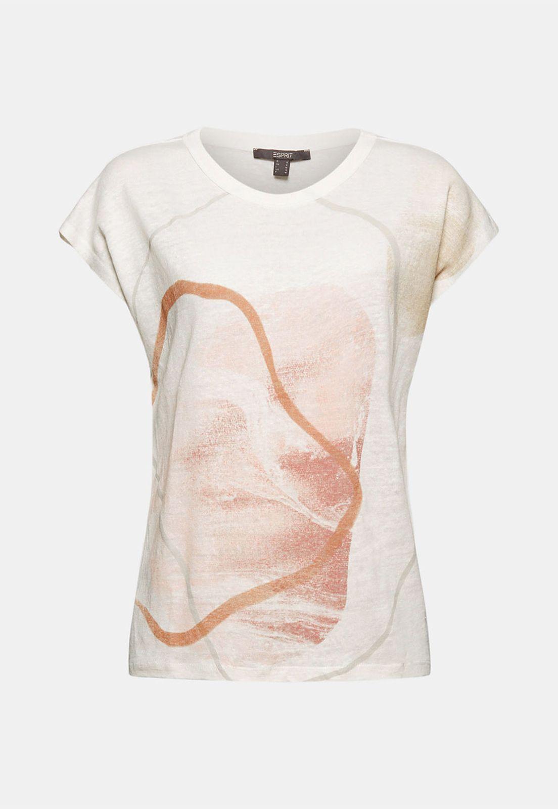 Polera Mujer De Lino Estampada Esprit-3