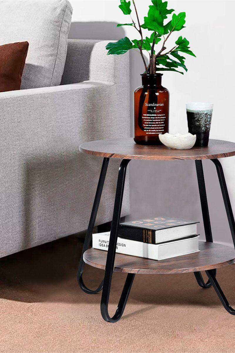 Mesa Lateral Doble Cerezo Café-5