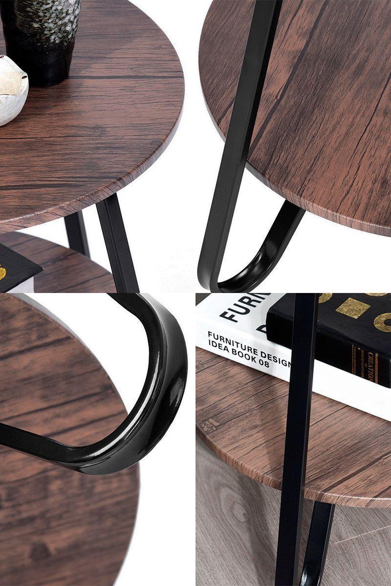 Mesa Lateral Doble Cerezo Café-4