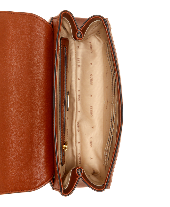 Cartera Guess Katey Flap Shoulder Bag Llg Café-3
