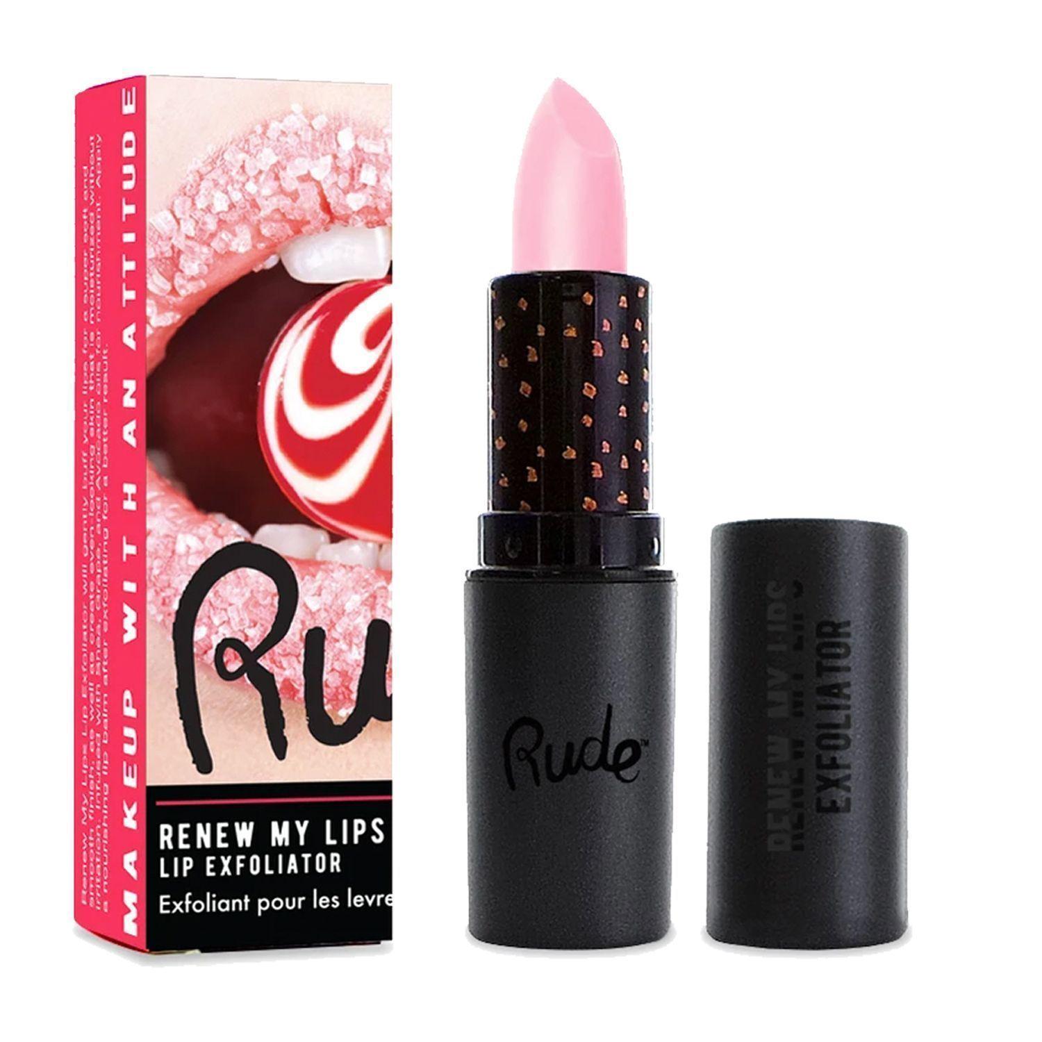 Labial Exfoliante Frutilla "Renew My Lips" Rude Cosmetics-0