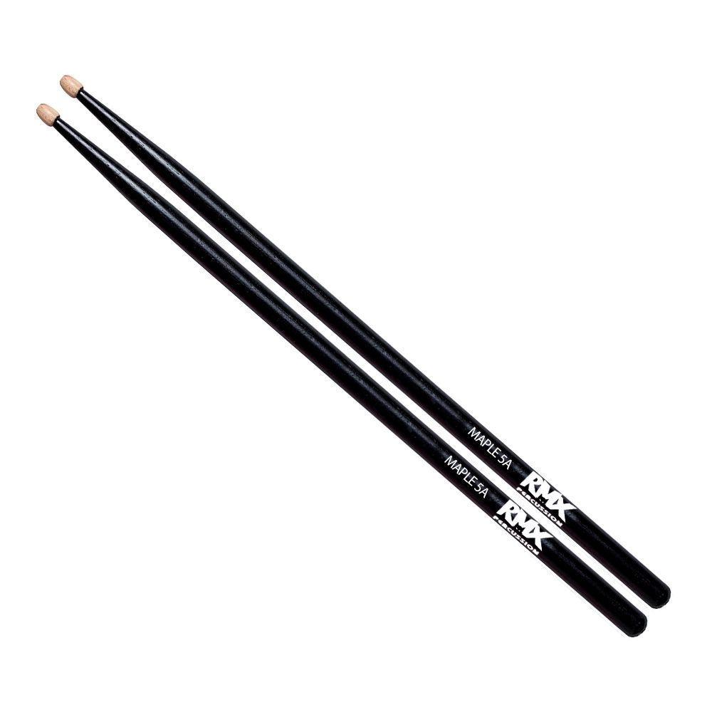BAQUETA 5A NEGRA CON PUNTA MADERA MAPLE RMX-0