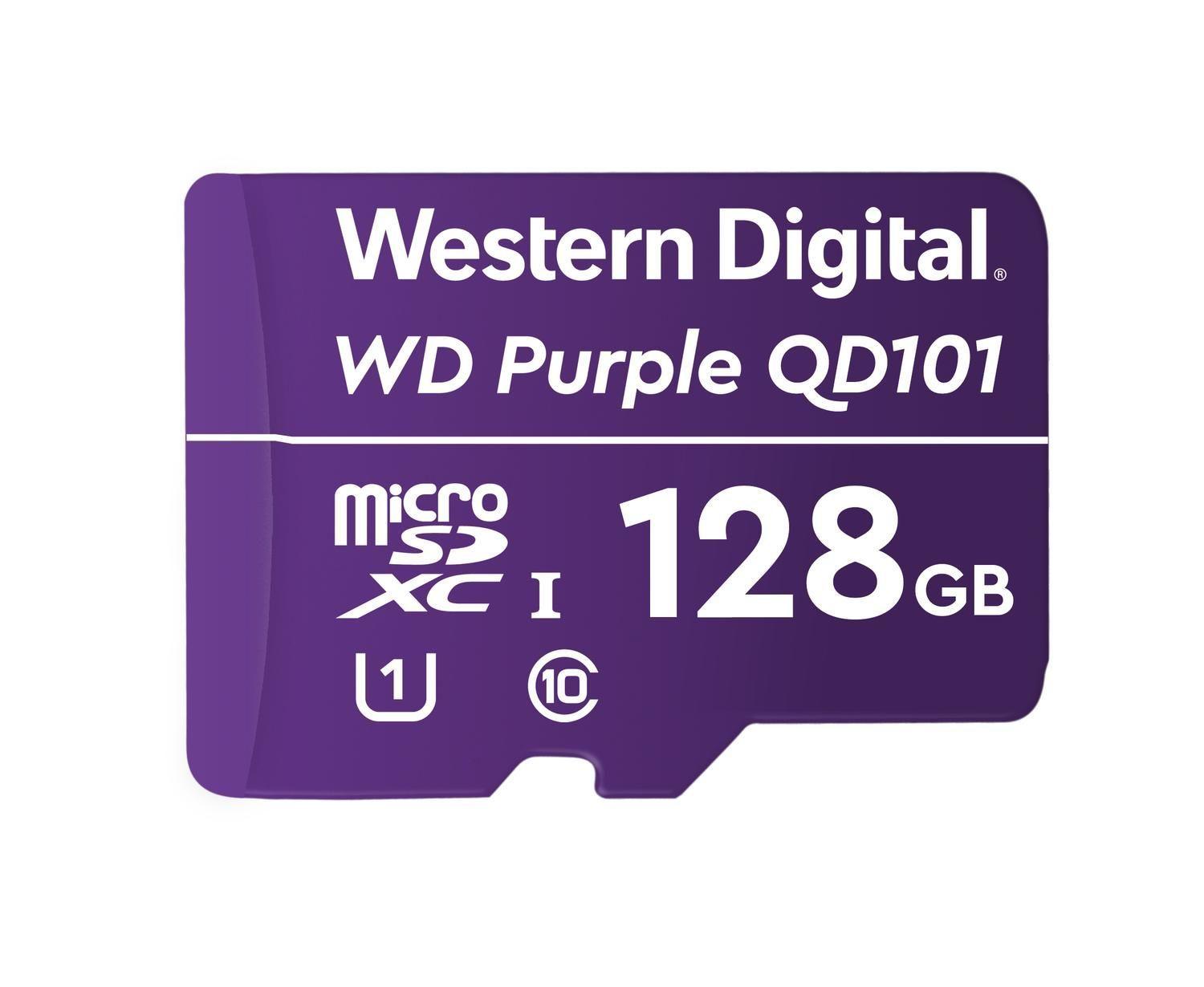 MicroSD WD Purpura 128gb SURVEILLANCE Class 10-0