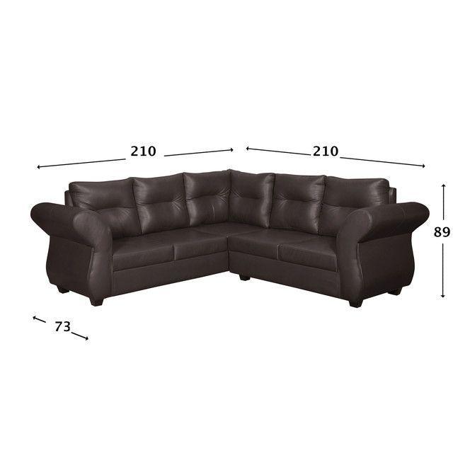 Sofa Seccional 3-2 Emma PU Café-2