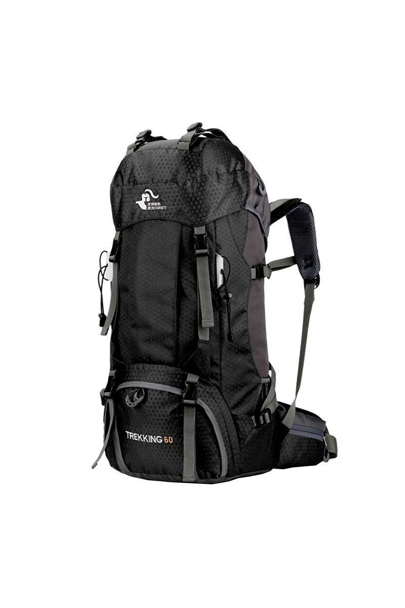 Mochila 60 L Outdoor Trekking Camping Negro-0