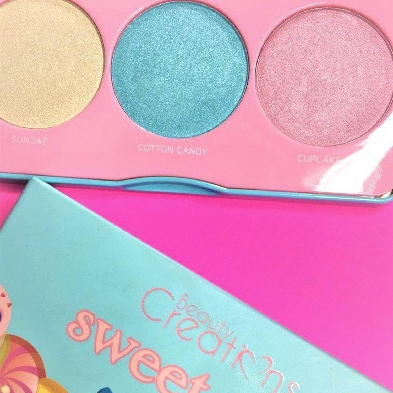 Pack Paleta de Iluminadores "Sweet Glow" + Paleta de Sombras “Sugar Sweet“ y "The Sweetest" de Beauty Creations-9