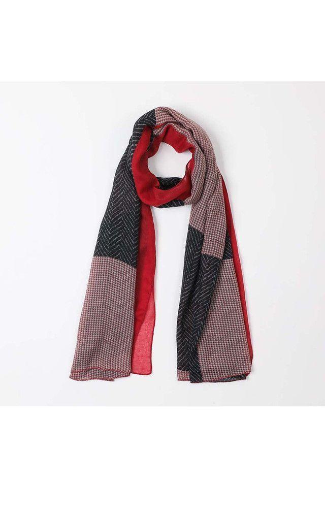 Pañuelo Estampado Rojo Block i-D-0