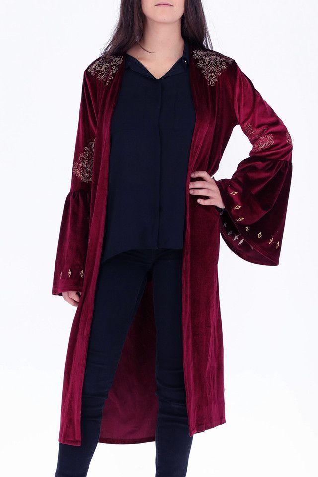 Kimono Royal Burdeo Humana-0