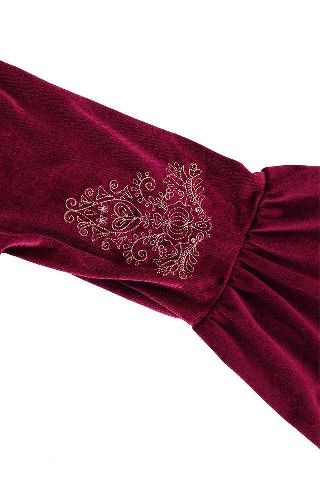 Kimono Royal Burdeo Humana-2