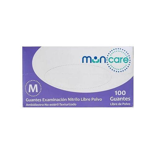 GUANTES DE EXAMINACION NITRILO LIBRE DE POLVO Talla M-0