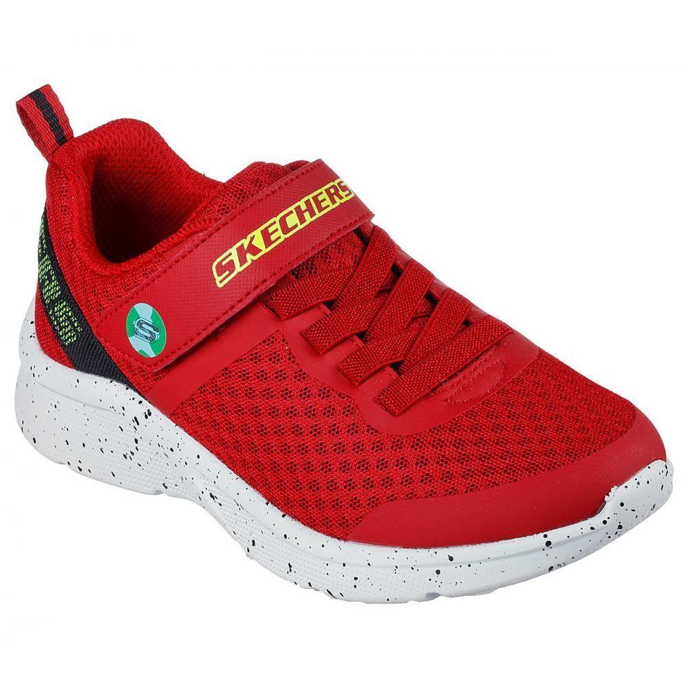 Zapatilla Niño Microspec Rojo Tuvok Skechers-1